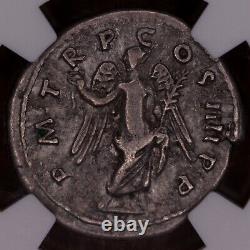 100 AD Emperor Trajan Ancient Roman Empire Silver AR Denarius Coin NGC VF