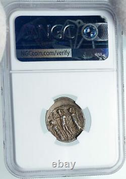 112BC Roman Republic Rome GENERAL SCIPIO AFRICANUS Silver Coin NGC i88367