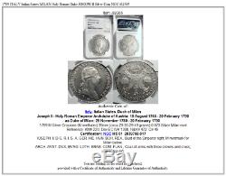 1789 ITALY Italian States MILAN Holy Roman Duke JOSEPH II Silver Coin NGC i82365