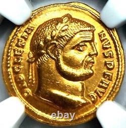 284-305 AD Diocletian Gold Aureus Roman Coin NGC AU Edict on Maximum Prices