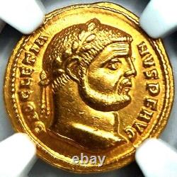 284-305 AD Diocletian Gold Aureus Roman Coin NGC AU Edict on Maximum Prices