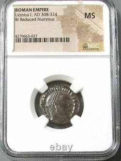 308 324 Ad Roman Empire Bi Reduced Nummus Licinius I Coin Ngc Mint State