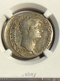 #A8149, Roman Coin, Hadrian AR Cistophorus Ephesus rv Temple Diana NGC Ch F Rare
