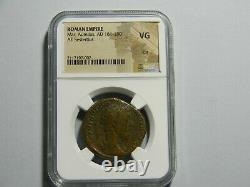 AD 161-180 Roman Empire Sestertius coin Marcus Aurelius NGC VG