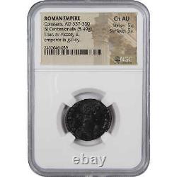 AD 337-350 Constans Centenionalis CH AU NGC Billon Ancient Roman Imperial Coin
