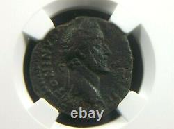 AE As of Roman Emperor Antoninus Pius Annona reverse 138-161 AD NGC VF 5010