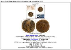 AELIUS Caesear Authentic Ancient SESTERTIUS Roman Coin Under HADRIAN NGC i84974