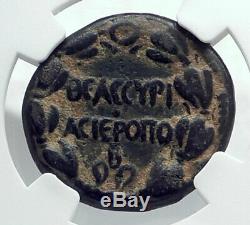 ANTONINUS PIUS Authentic Ancient 138AD RARE Roman Coin of HIEROPOLIS NGC i81545