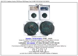 AUGUSTUS Authentic Ancient 27BC Rome OLD Roman Coin LUGDUNUM ALTAR NGC i88946