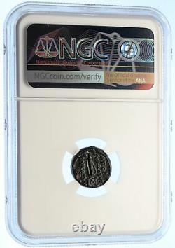 AUGUSTUS Authentic Ancient OLD 27BC Rome Roman Coin CAPRICORN APOLLO NGC i95583
