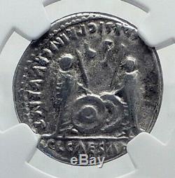 AUGUSTUS Biblical Jesus Christ Time RENDER CAESAR Silver Roman Coin NGC i81536