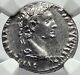 Augustus Biblical Jesus Christ Time Render Caesar Silver Roman Coin Ngc I82352