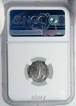 AUGUSTUS Vintage ANTIQUE Spain Mint Silver Roman DENARIUS Coin MARS NGC i87722