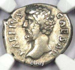 Aelius Caesar AR Denarius Silver Ancient Roman Coin 136-138 AD. Certified NGC VF