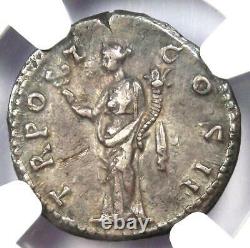 Aelius Caesar AR Denarius Silver Roman Coin 136-138 AD NGC Choice VF