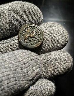 Ancient Divus Constantine I 317 AD Rare Ancient Roman Coin Shows Walking Lion