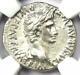 Ancient Roman Augustus Ar Denarius Coin 27 Bc 14 Ad Certified Ngc Au