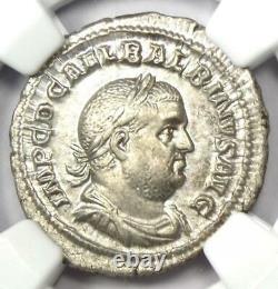 Ancient Roman Balbinus AR Denarius Silver Coin 238 AD NGC AU with Fine Style
