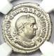 Ancient Roman Balbinus Ar Denarius Silver Coin 238 Ad Ngc Au With Fine Style