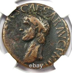 Ancient Roman Claudius AE As Coin 41-54 AD Certified NGC Choice Fine