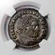 Ancient Roman Coin Galerius 296-297 Bi Nummus Silvered Follis Heraclea Ngc Ch Au