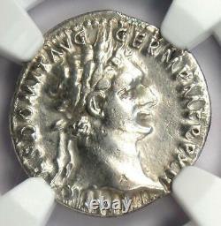 Ancient Roman Domitian AR Denarius Coin 81-96 AD. Certified NGC Choice VF
