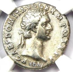 Ancient Roman Domitian AR Denarius Silver Coin 81-96 AD Certified NGC VF