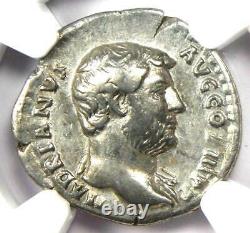 Ancient Roman Empire Hadrian AR Denarius Coin 117-138 AD Certified NGC VF