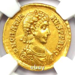 Ancient Roman Gratian AV Solidus Gold Coin 367-383 AD Certified NGC AU