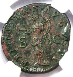 Ancient Roman Hadrian AE Dupondius Coin 117-138 AD Certified NGC XF(EF)