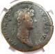 Ancient Roman Hadrian Ae Sestertius Coin 117-138 Ad Certified Ngc Choice Fine