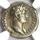 Ancient Roman Hadrian Ar Denarius Coin 117-138 Ad Certified Ngc Choice Vf