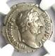 Ancient Roman Hadrian Ar Denarius Coin 117-138 Ad Certified Ngc Vf