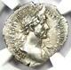 Ancient Roman Hadrian Ar Denarius Coin 117-138 Ad Certified Ngc Xf (ef)
