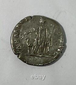 Ancient Roman Imperial silver Denarius coin Caracalla