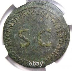 Ancient Roman Julia Titi AE Sestertius Coin 79-90 AD Certified NGC VF