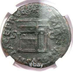Ancient Roman Nero AE As Copper Coin 54-68 AD NGC Choice Fine Rare Coin