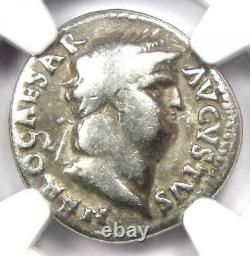 Ancient Roman Nero AR Denarius Coin 54-68 AD Certified NGC VG Rare Coin