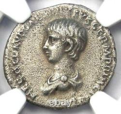 Ancient Roman Nero AR Denarius as Caesar Coin 54-68 AD Certified NGC Choice VF