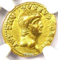 Ancient Roman Nero AV Aureus Gold Coin 54-68 AD Certified NGC Choice VF Rare