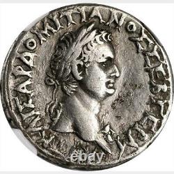 Ancient Roman Silver Coin Tetradrachm Domitian 81-96 Ad Ngc Ch Vf