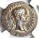 Ancient Roman Tiberius Ar Denarius Silver Coin 14-37 Ad Certified Ngc Vf