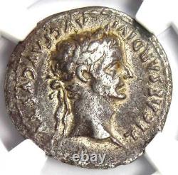 Ancient Roman Tiberius AR Denarius Silver Coin 14-37 AD Certified NGC VF