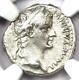 Ancient Roman Tiberius Ar Denarius Silver Tribute Penny Coin 14-37 Ad Ngc Vf