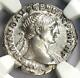 Ancient Roman Trajan Ar Denarius Silver Coin 98-117 Ad Certified Ngc Au