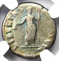Ancient Roman Vitellius AR Denarius Coin 69 AD Certified NGC VG (Very Good)