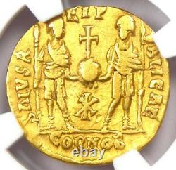 Anthemius Gold AV Solidus Gold Roman Coin 467-472 AD Certified NGC VF