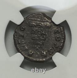 Antoninus Pius, AD 138-161 Roman Empire AR Denarius Coin Graded NGC Choice VF