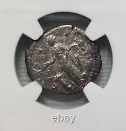 Antoninus Pius AD 138-161 Roman Empire AR Denarius Coin Graded NGC VF
