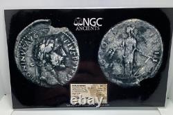 Antoninus Pius AD 138-161 Roman Empire AR Denarius Coin NGC VF
